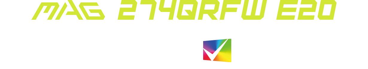 MAG 274QRFW E20 Title and feature icons