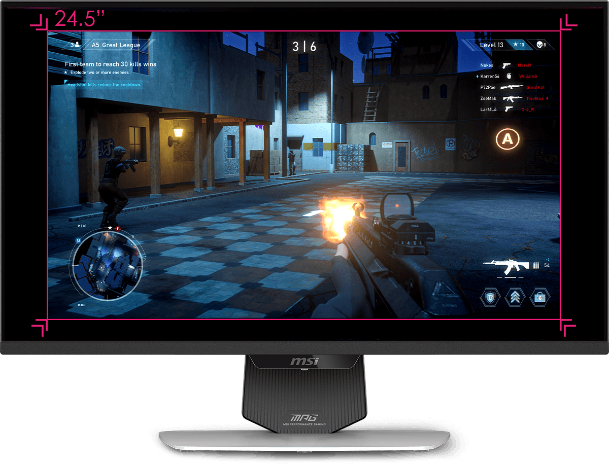 ASPECT RATIO OPTIONS 24.5 inch