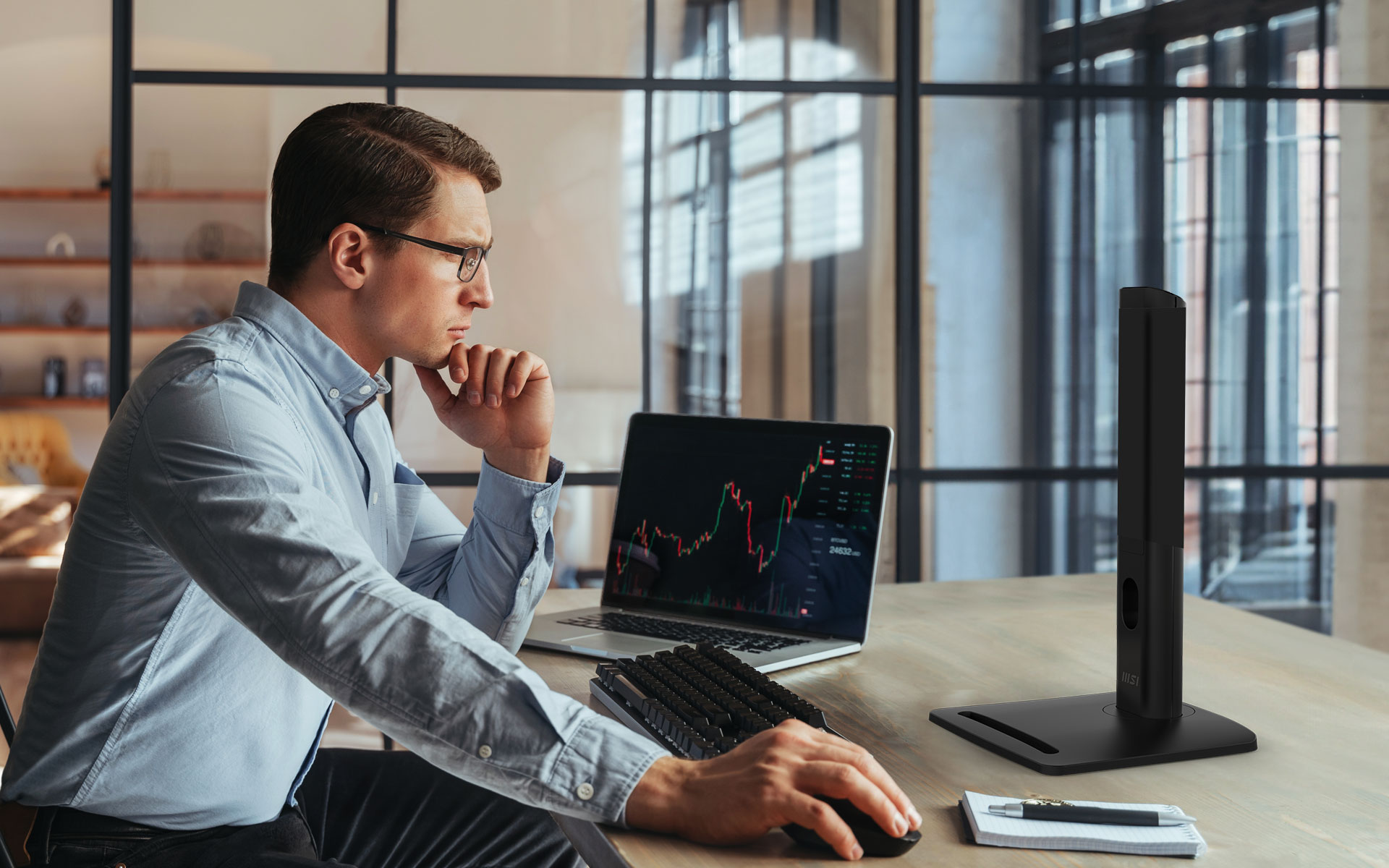 MSI PRO MP242PMG ergonomic