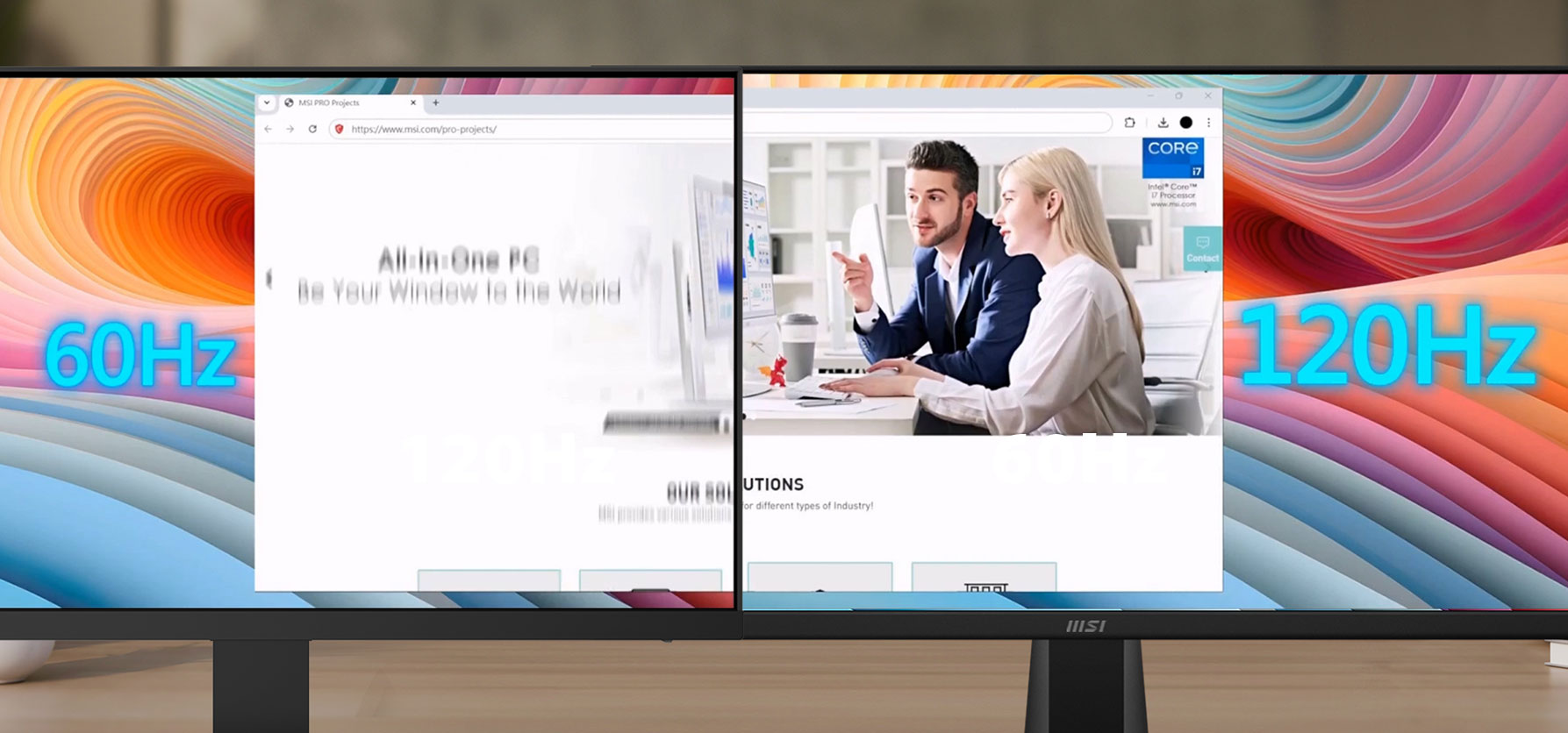 120Hz High Refresh Rate