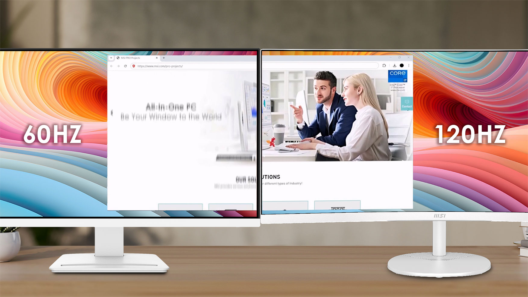 120Hz High Refresh Rate
