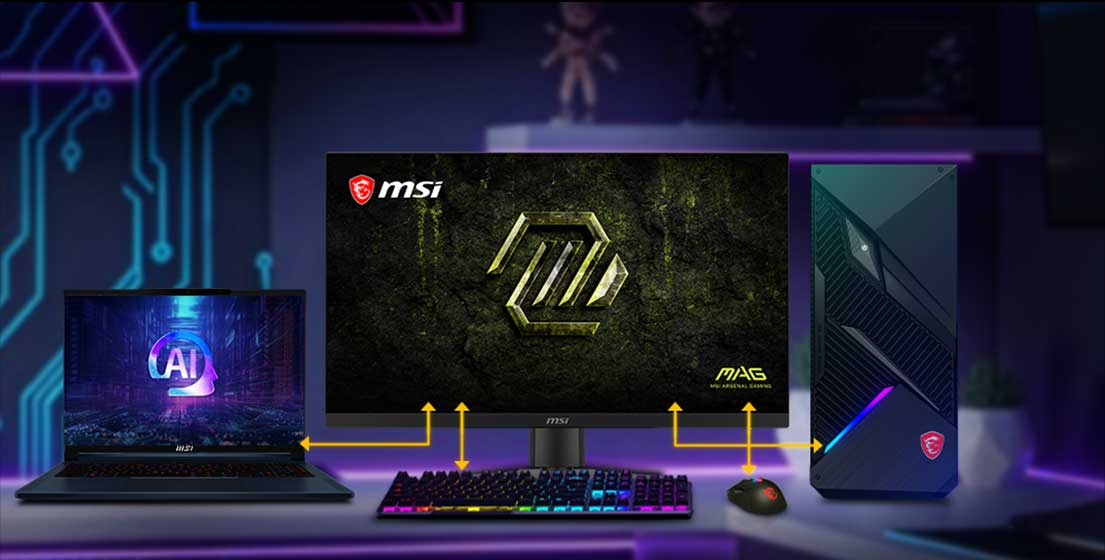 msi monitor bright image
