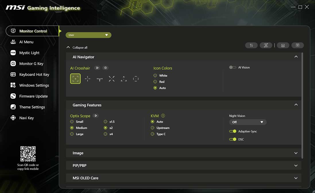 msi Intelligence app