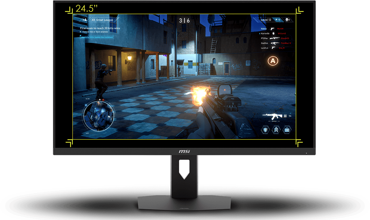 ASPECT RATIO OPTIONS 24.5 inch