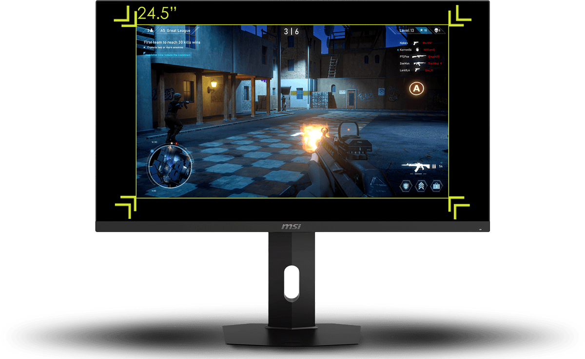 ASPECT RATIO OPTIONS 24.5 inch