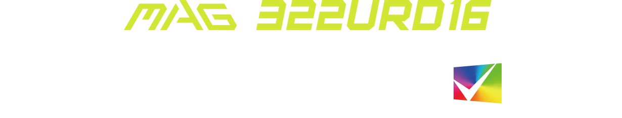 MAG 322URD16 - product name and icons