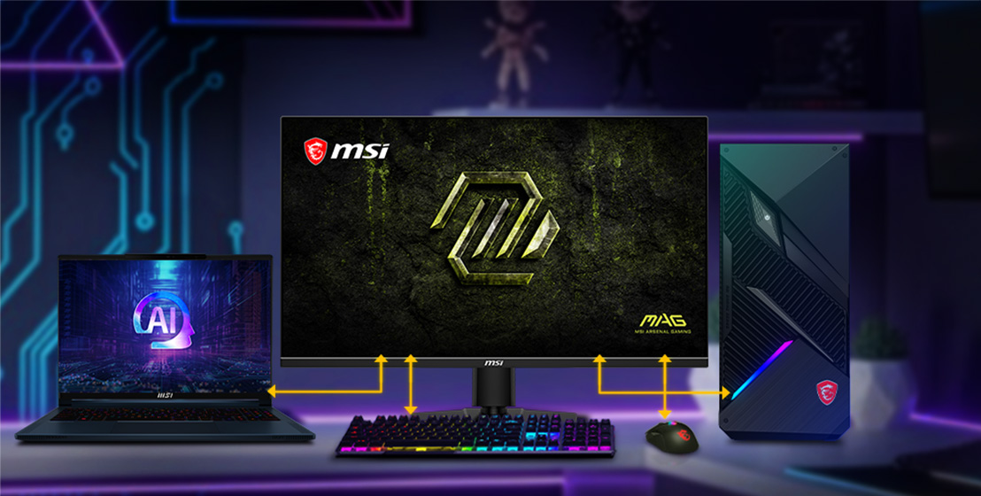 msi monitor bright image