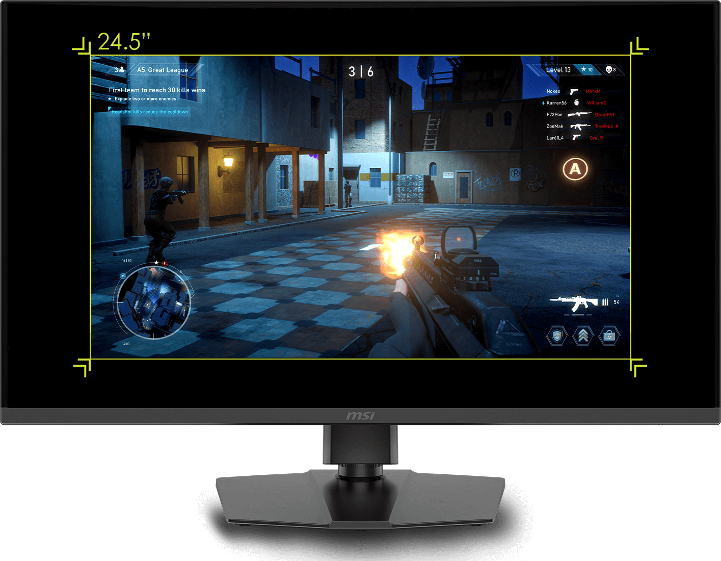 ASPECT RATIO OPTIONS 24.5 inch