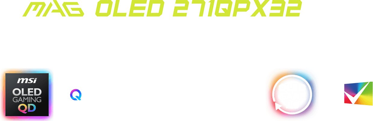 MAG OLED 271QPX32 Feature icons