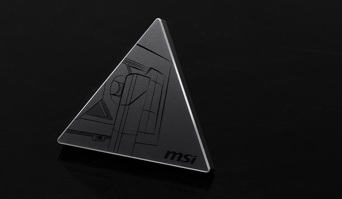 MEG X triangular accessory back view