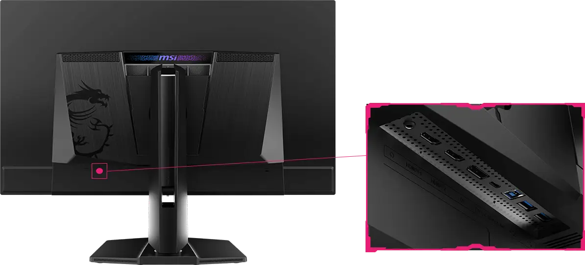 Le firmware de l'écran gaming MSI MPG 272URX QD-OLED peut être mis à jour via un port DisplayPort, ce qui simplifie grandement l'opération. Cela vous permet de faire la mise à jour vous-même dès qu'une nouvelle version est rendue disponible par MSI. Ainsi, vous êtes sûr que votre écran est toujours au top de ses performances.