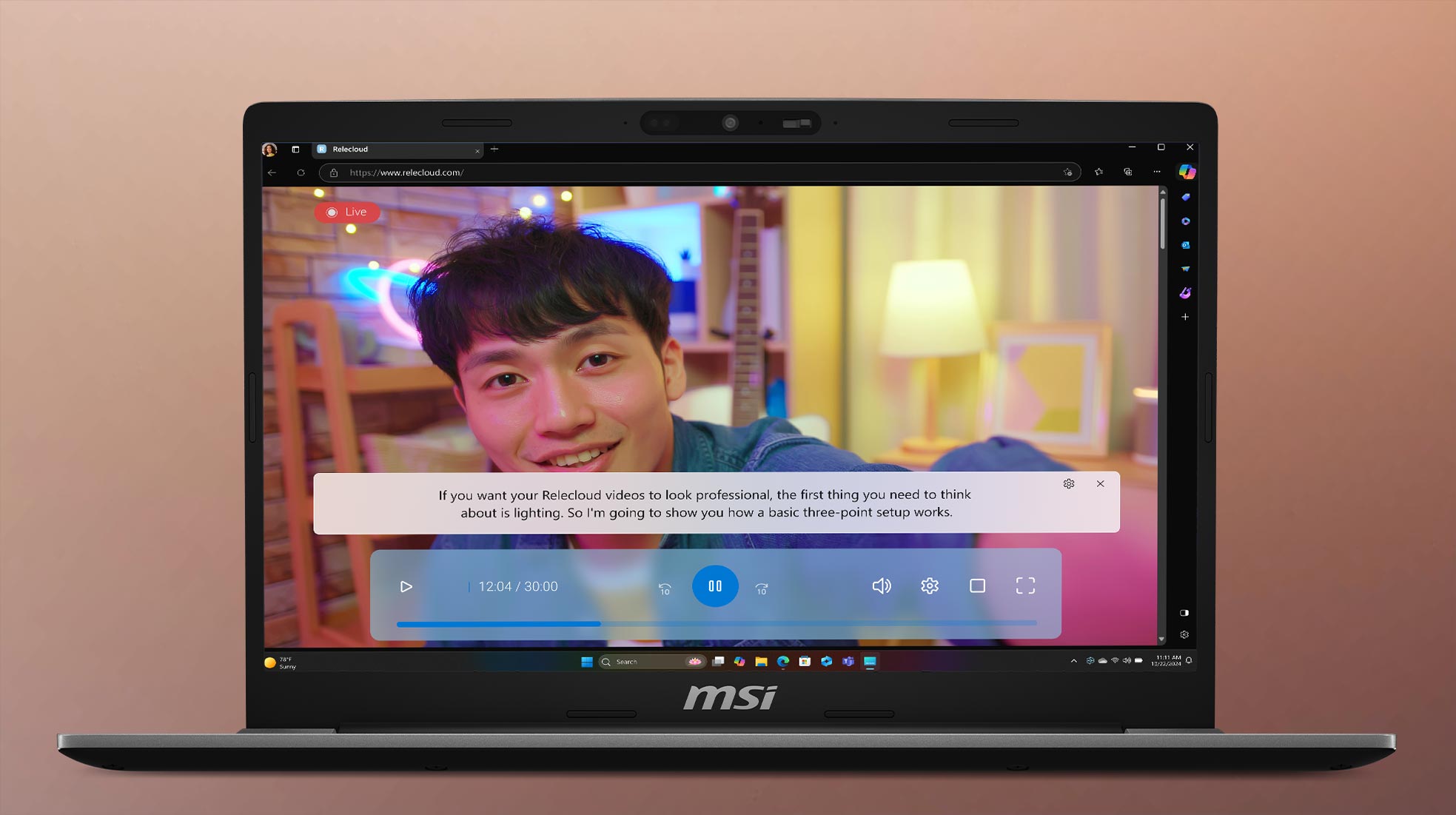 Copilot Live Caption function