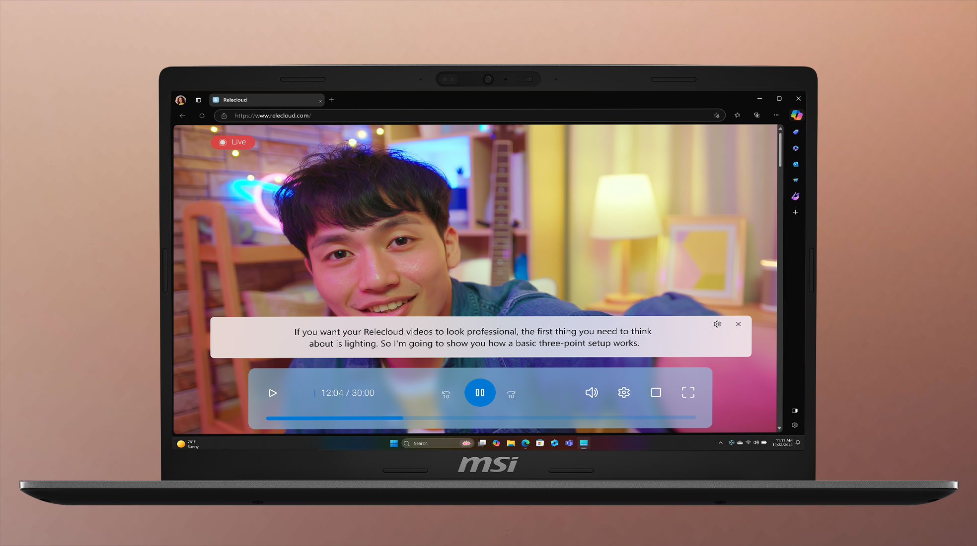 Copilot Live Caption function