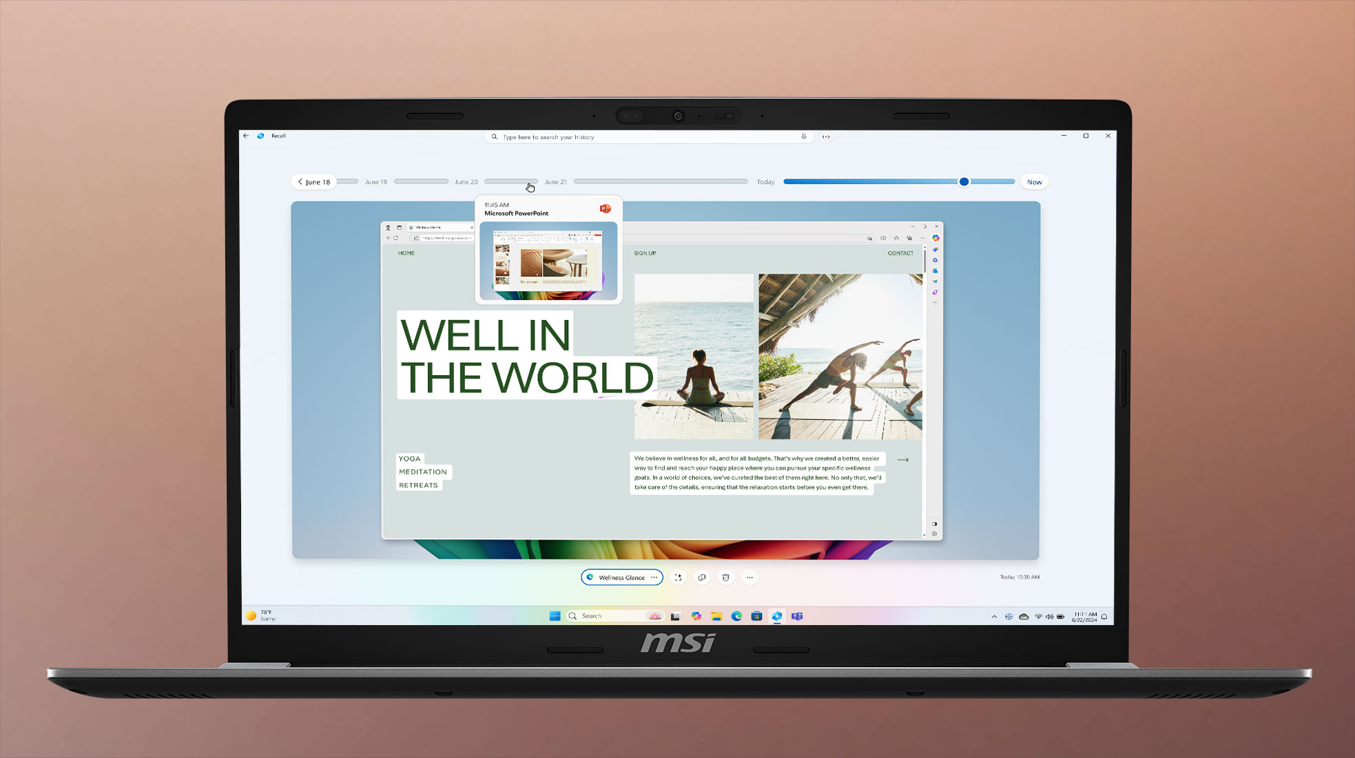 copilot Recall function