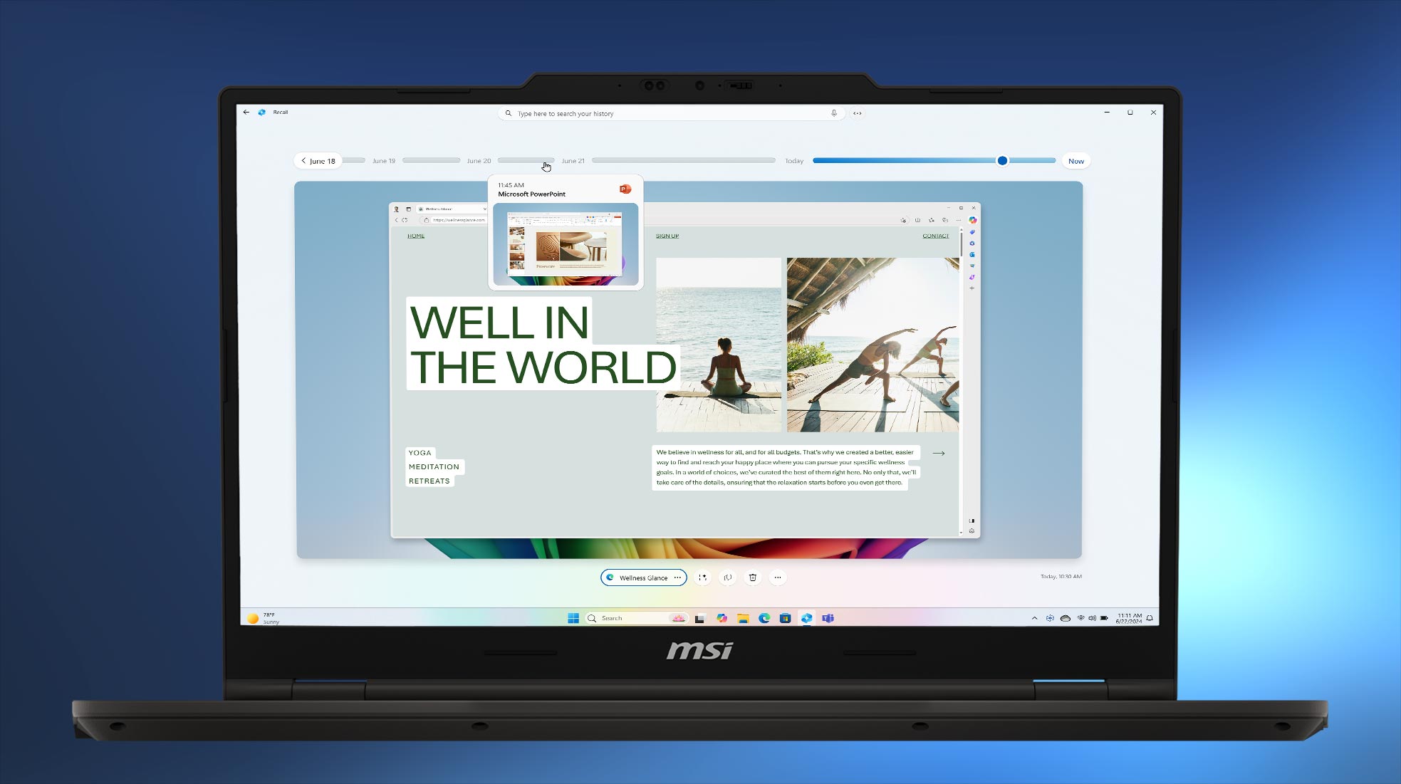 copilot Recall function