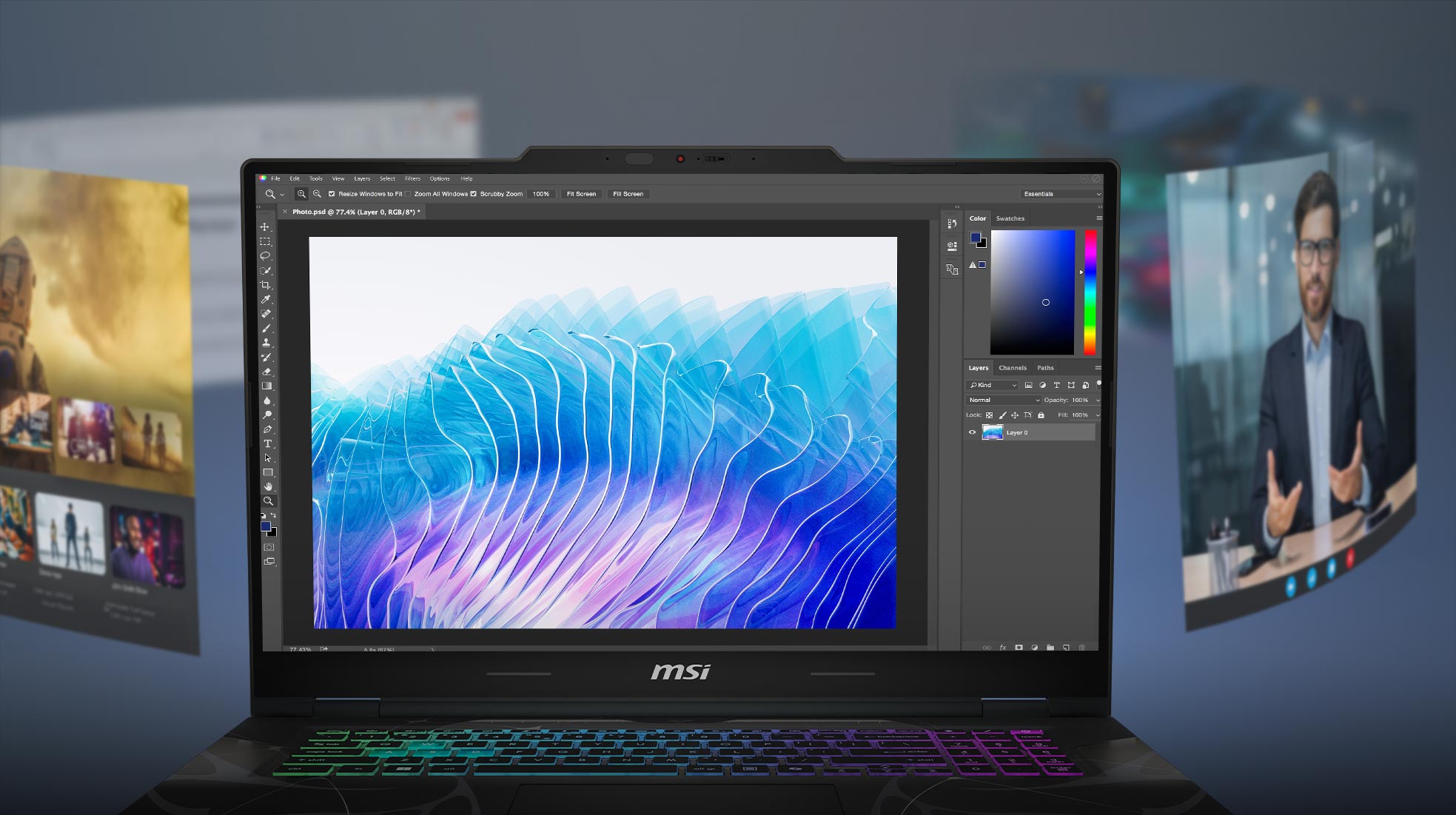 MSI AI Creación de Contenido