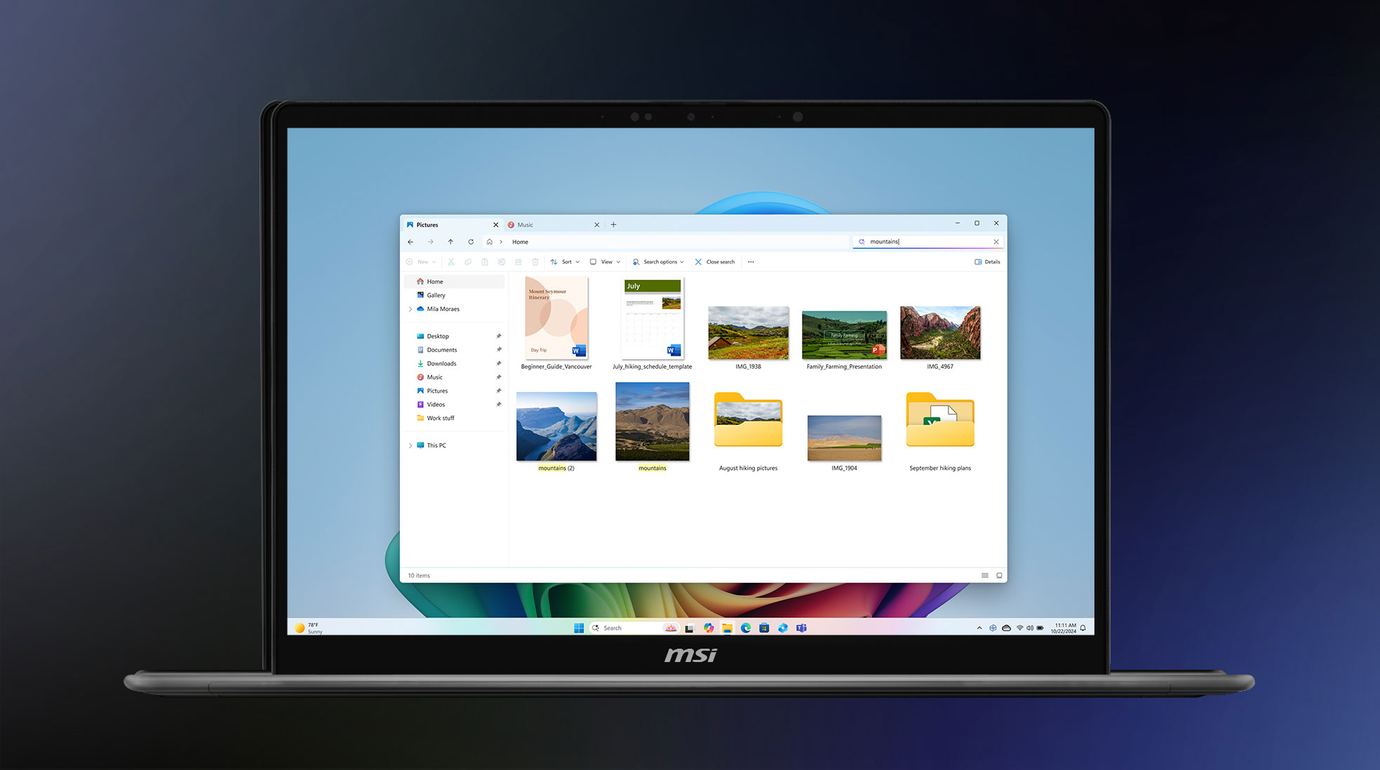 Copilot improved Windows search