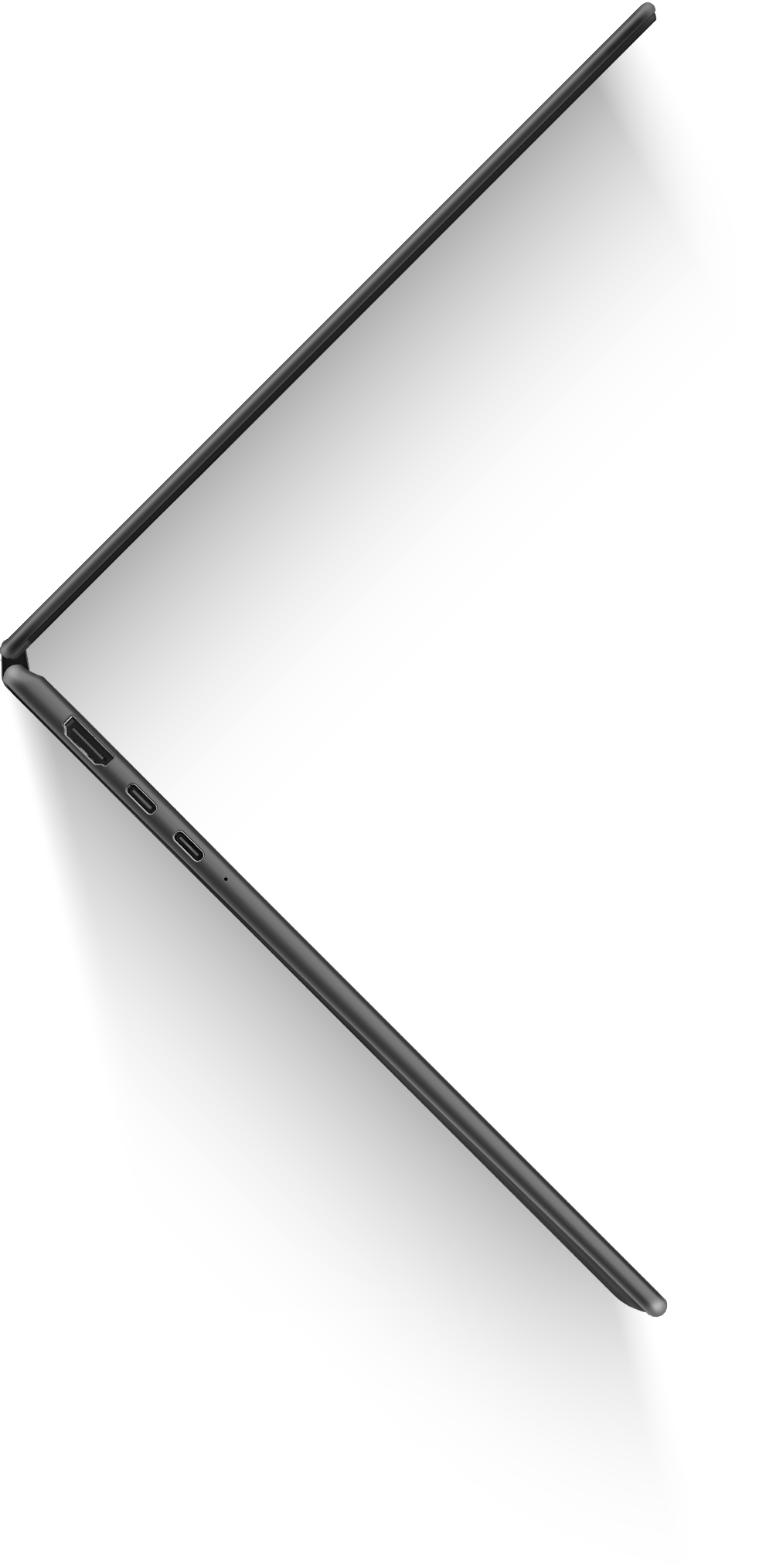 Laptop right side I/O ports: HDMI 2.1 and Thunderbolt 4