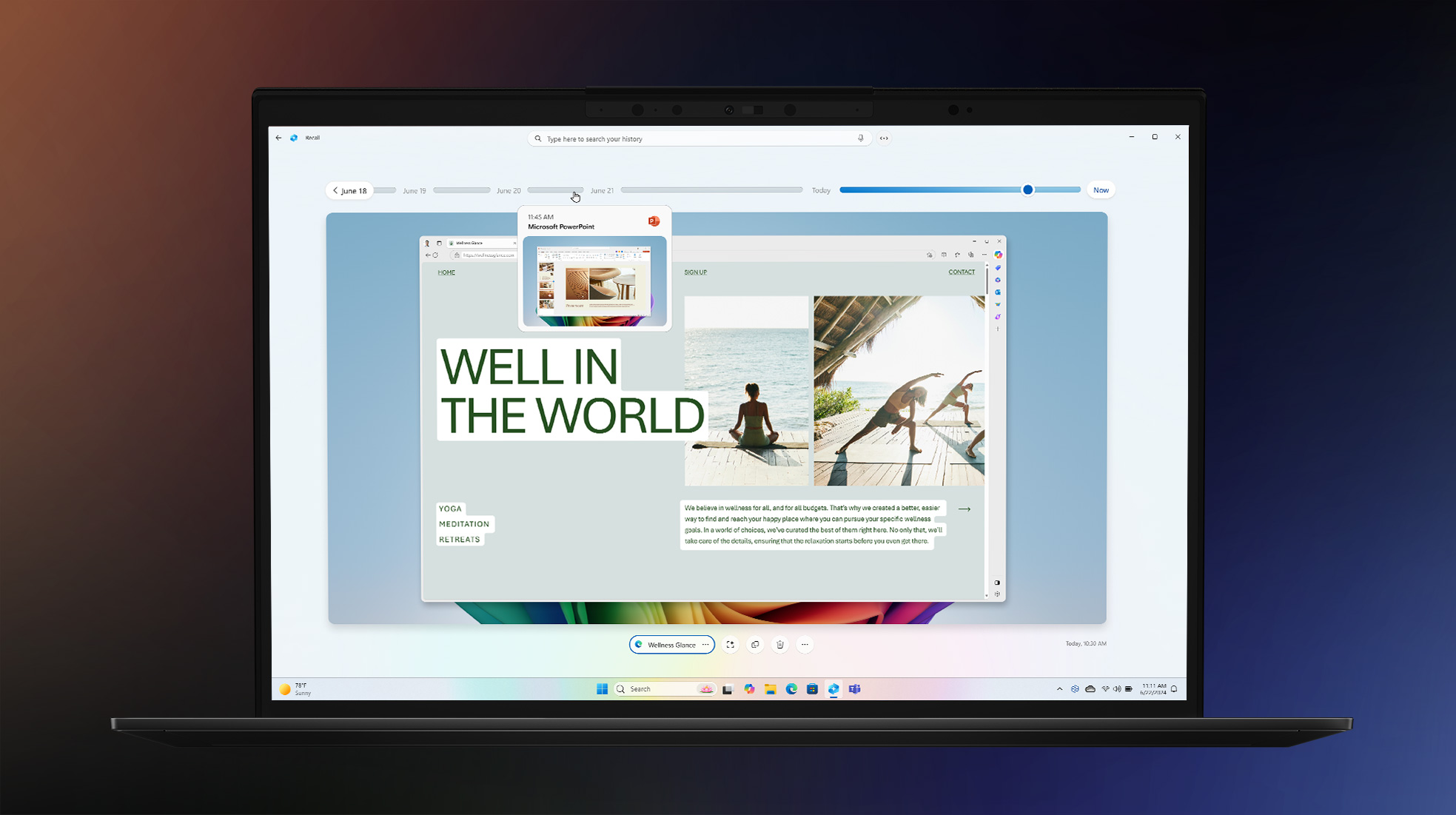 copilot Recall function