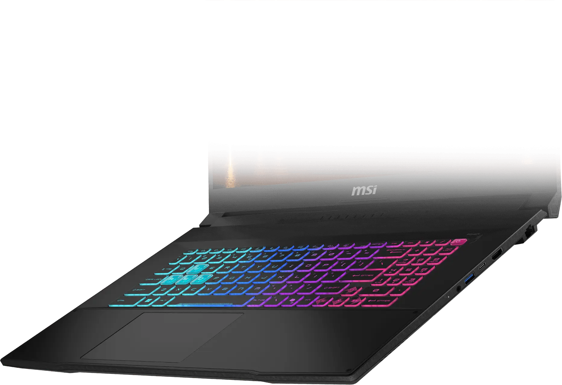 MSI Katana 17 HX 4 bölgeli RGB klavye