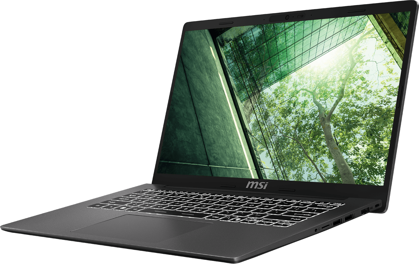 MSI  laptop with sustainable production and FSC certification