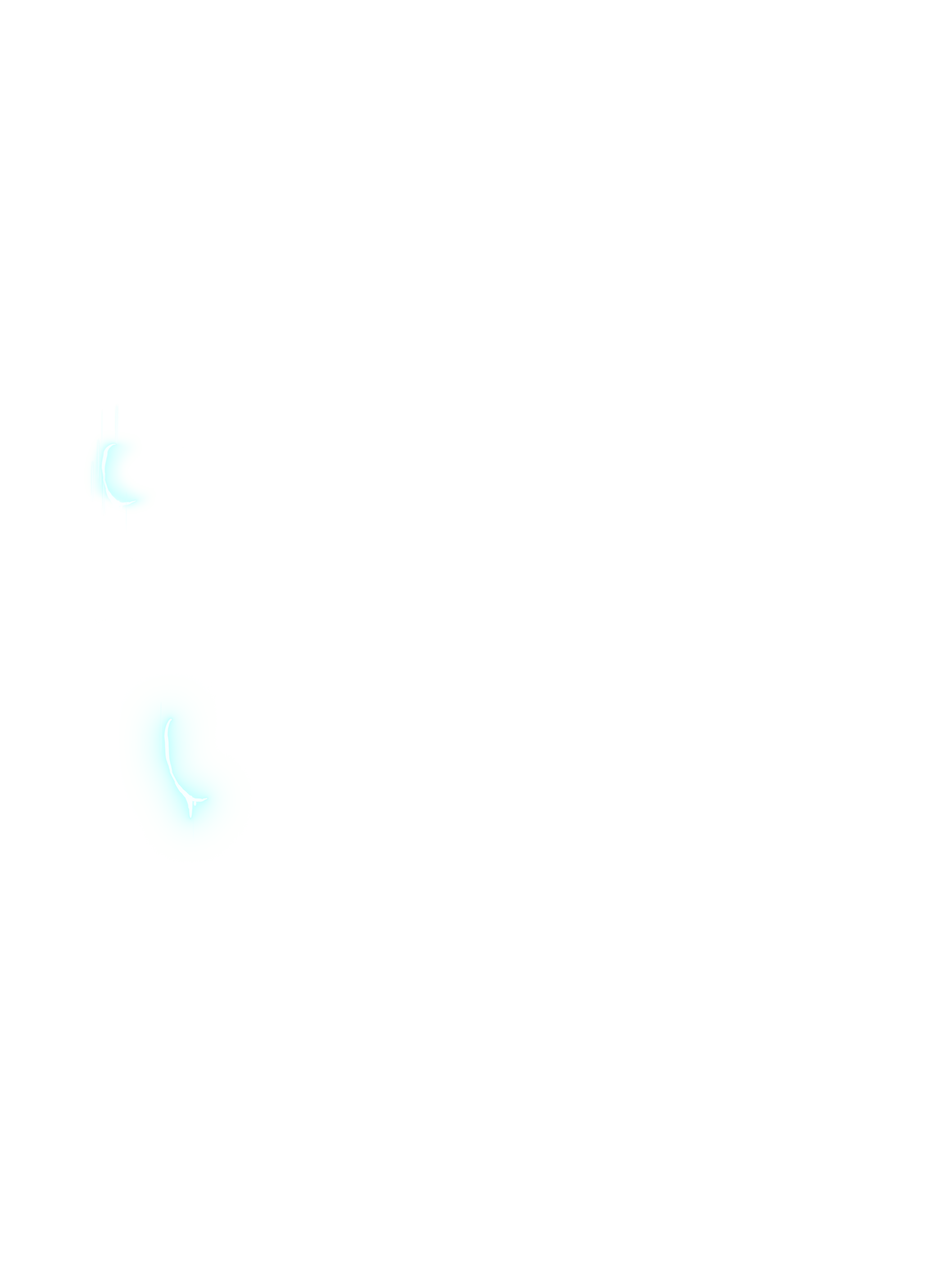 Electric light effect on character arm