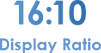 16:10 aspect ratio display icon