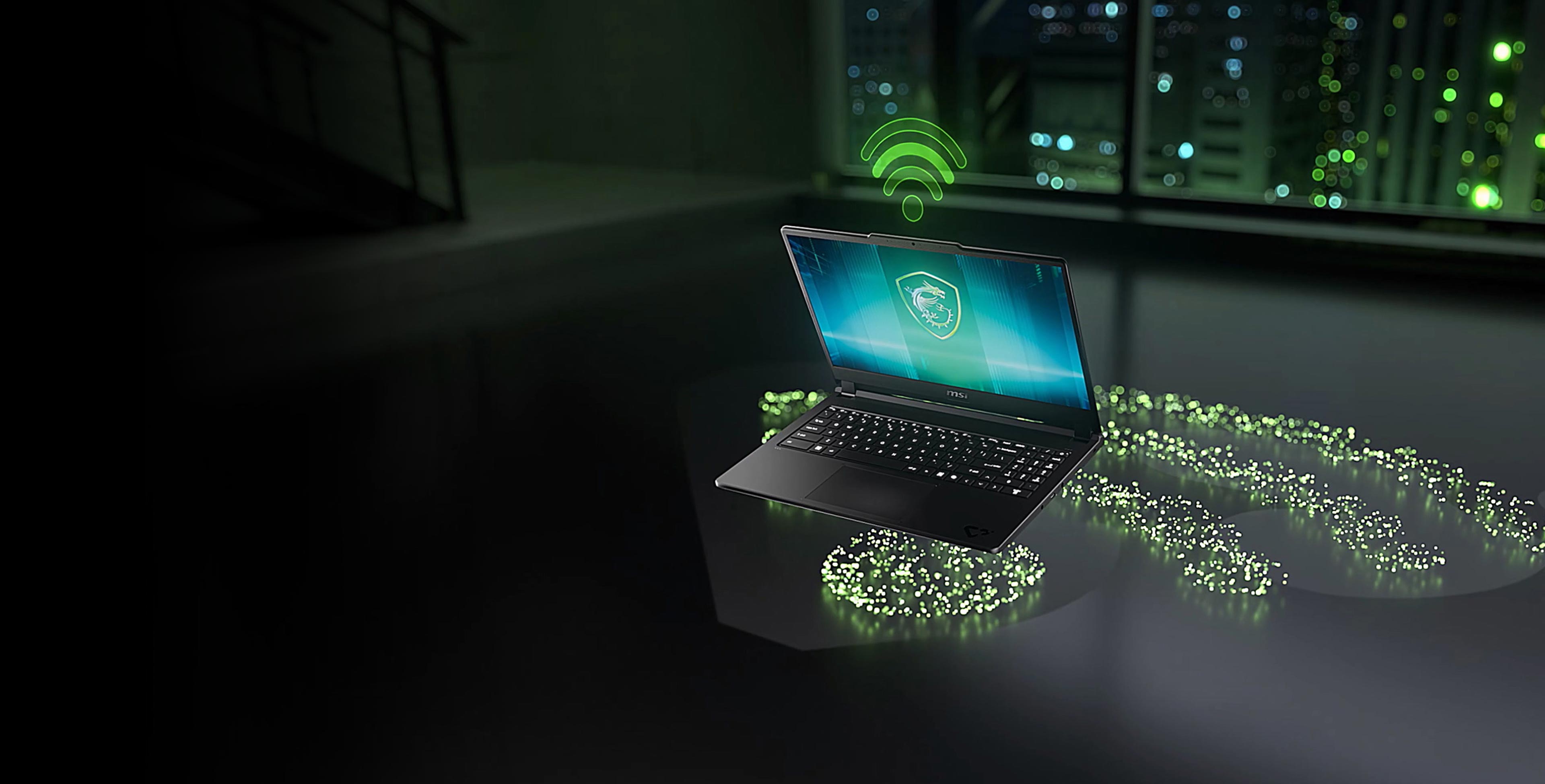 MSI Cyborg 15 C2W laptop with Wi-Fi 6E for fast, stable wireless experience