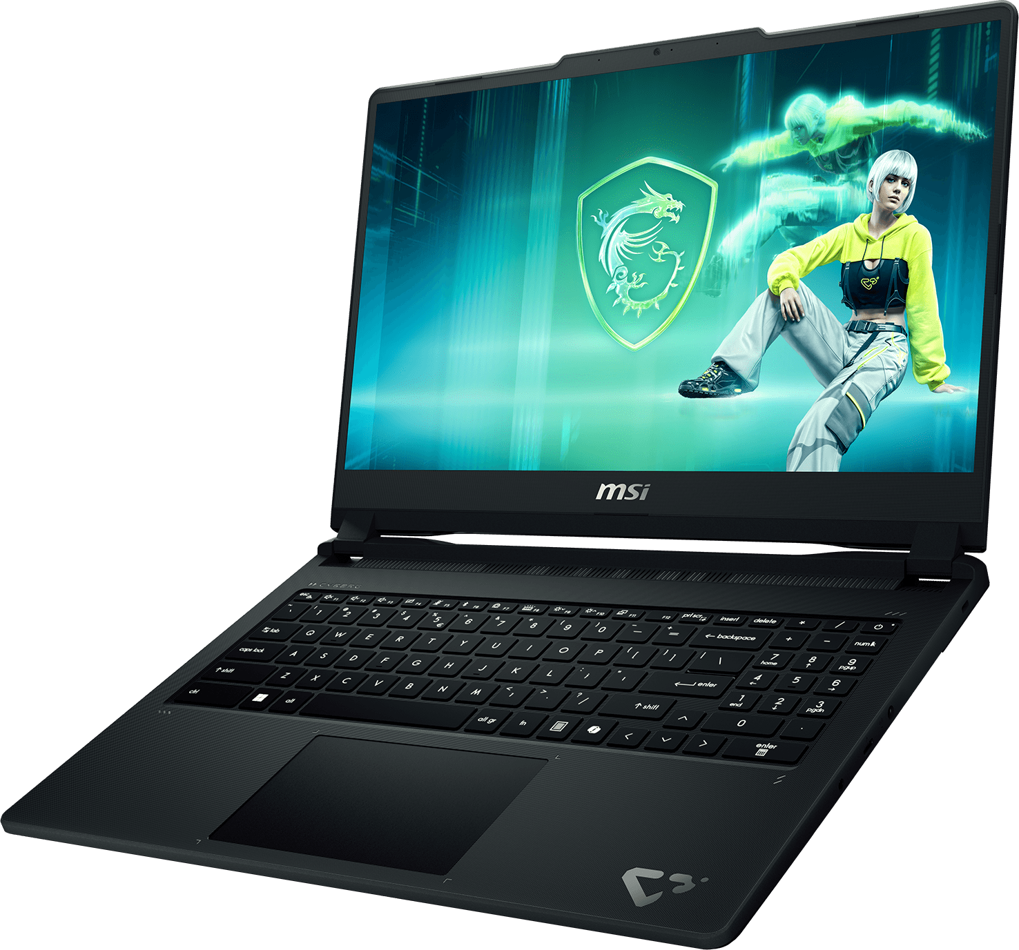 Cyborg laptop front view