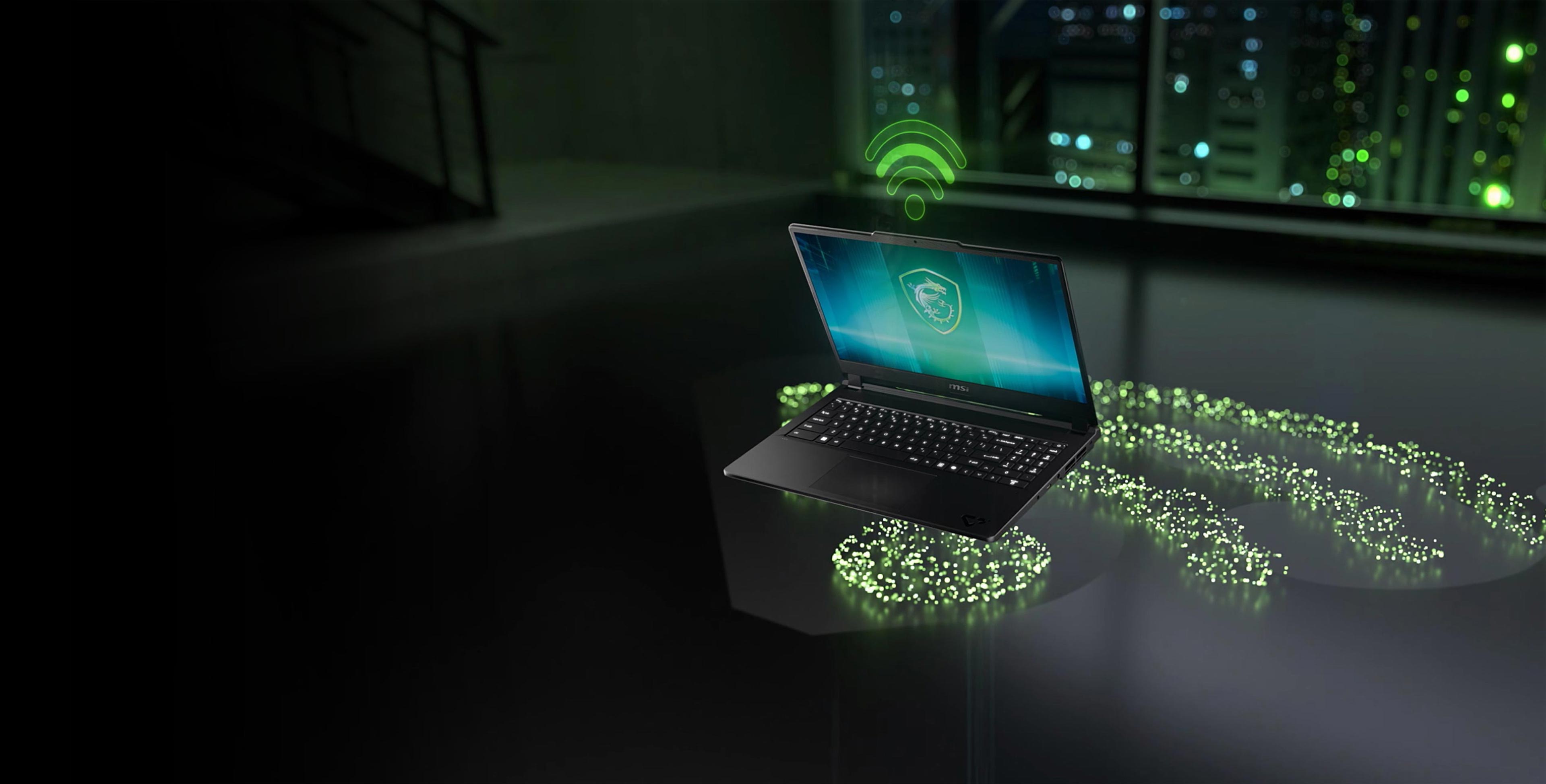 MSI Cyborg 15 MAX laptop with Wi-Fi 6E for fast, stable wireless experience