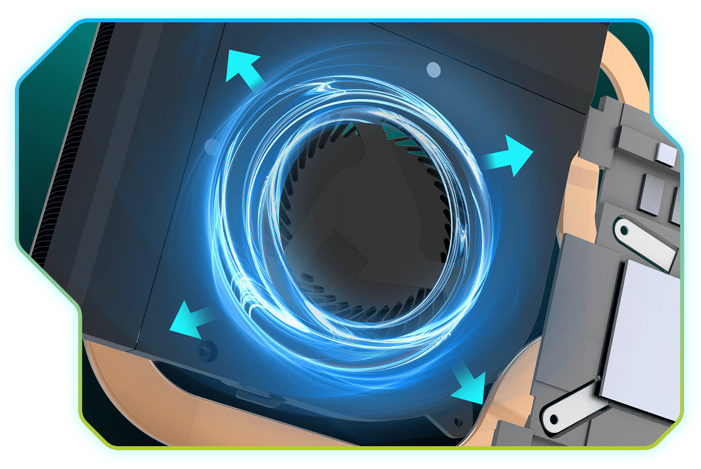Larger fan airflow diagram