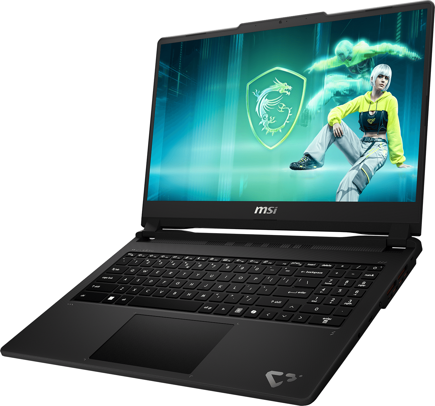 Cyborg laptop front view