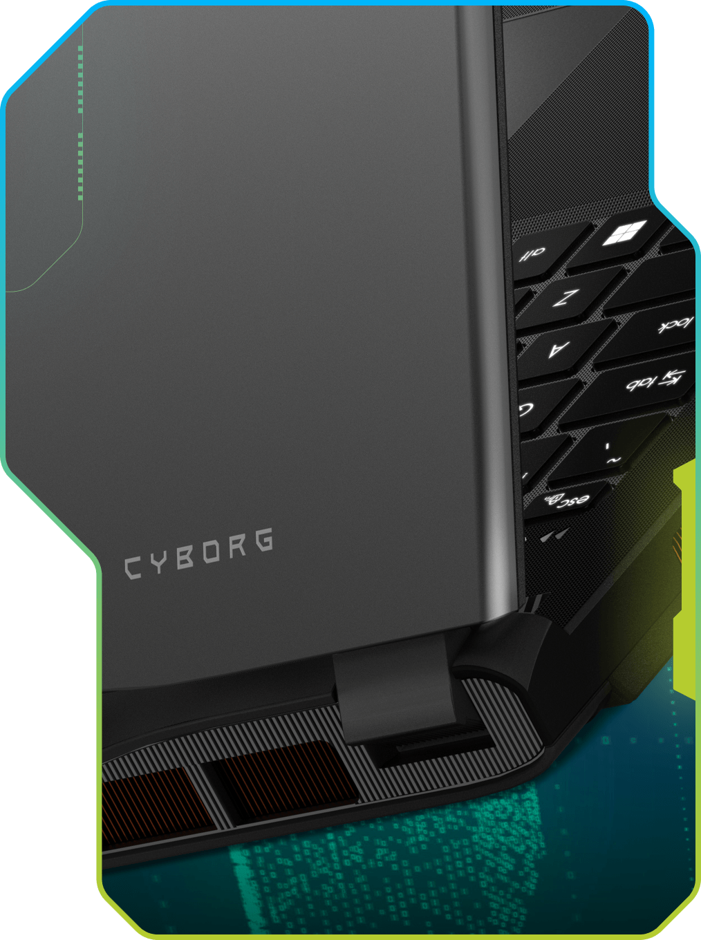 Curved vent design detail