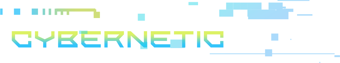 Cyborg series decorative title text left