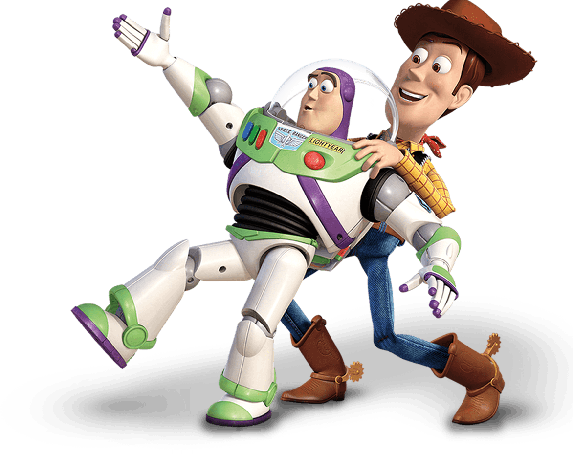 Buzz Lightyear character illustration in MSI Cyborg 15 Toy Story edition key visual