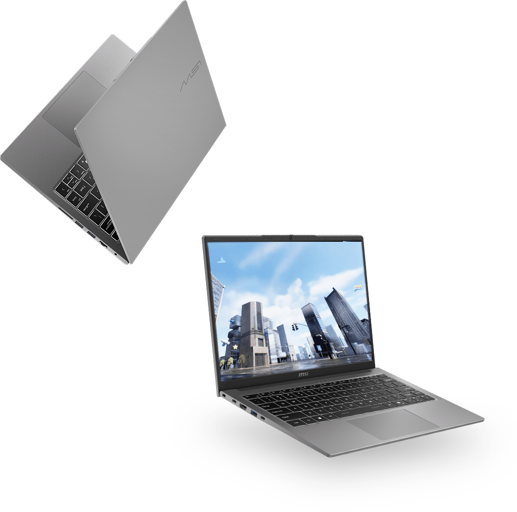 MSI Modern 14 H1M lightweight laptop hero product image