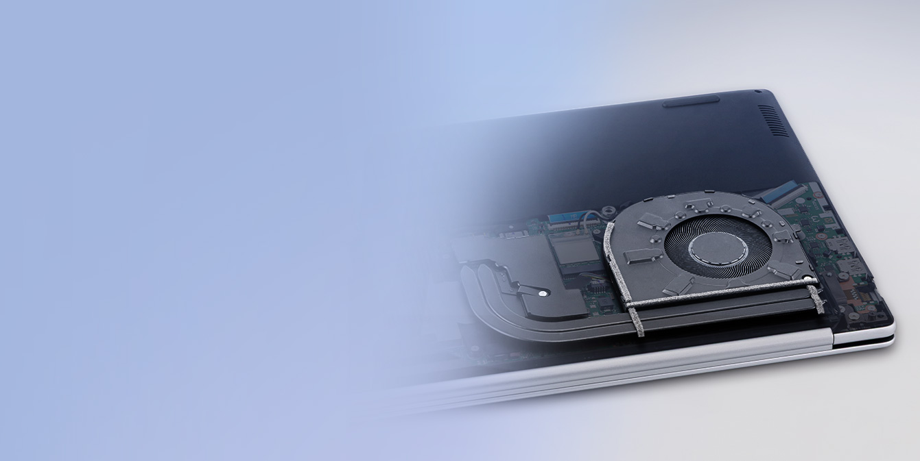 MSI Modern 14S G3M smart dust cleaning and cooling feature background