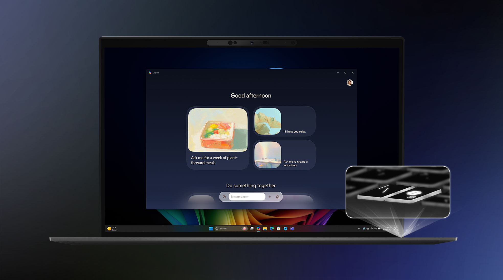 Copilot+ PC in Msi Venture a16 laptop