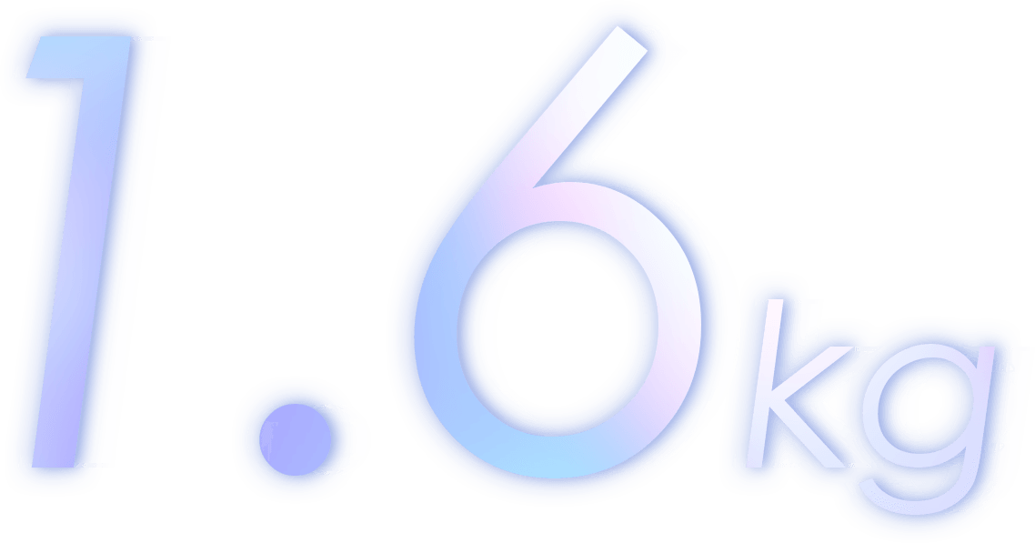 Weight 1.6kg
