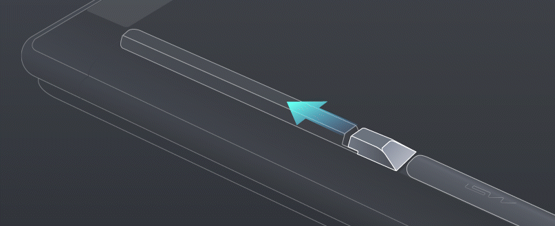 msi prestige16 flip pen pick up animation