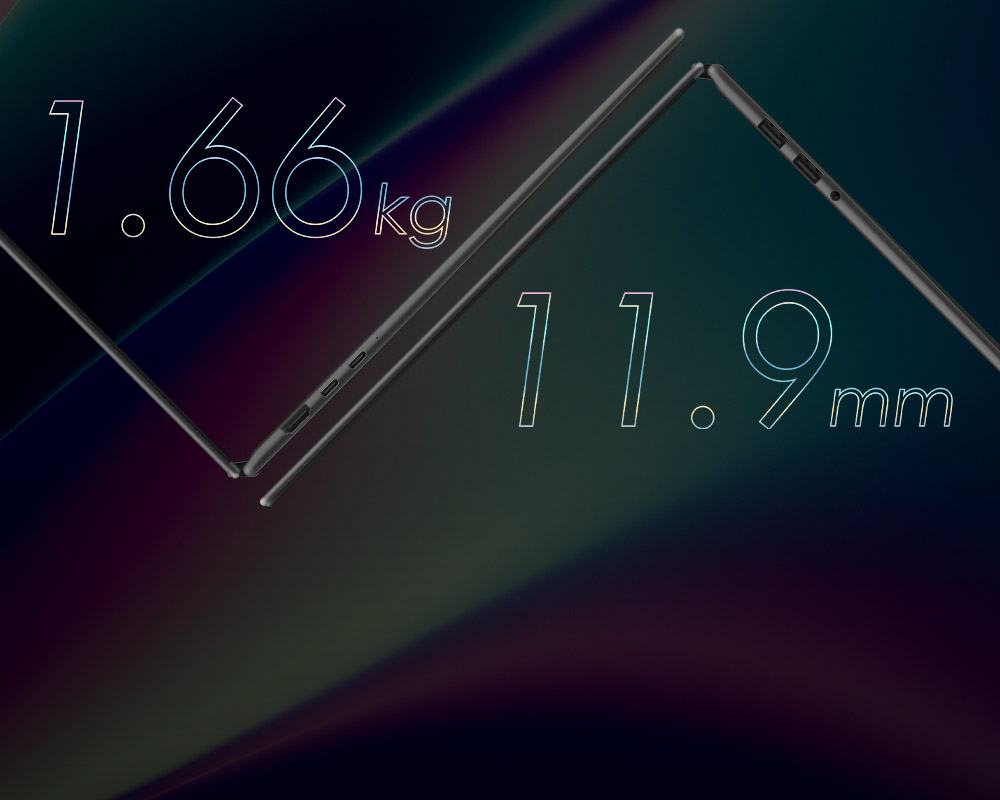 MSI Prestige16 Flip AI laptop only weight 1.6kg and 11.9mm thin