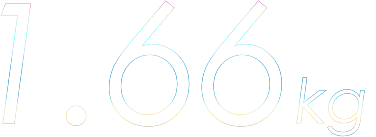 Weight 1.66kg