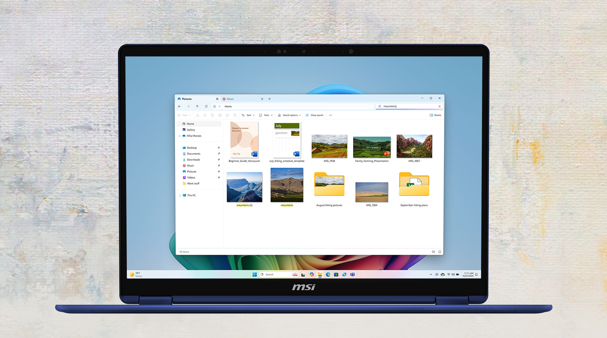 Copilot improved Windows search