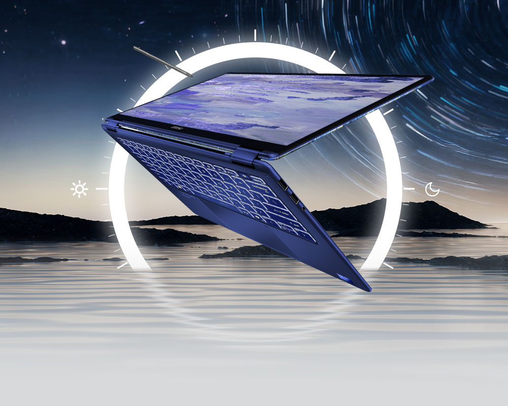 MSI Prestige 14 Flip AI+ Vincent van Gogh Edition laptop Versatility that lasts
