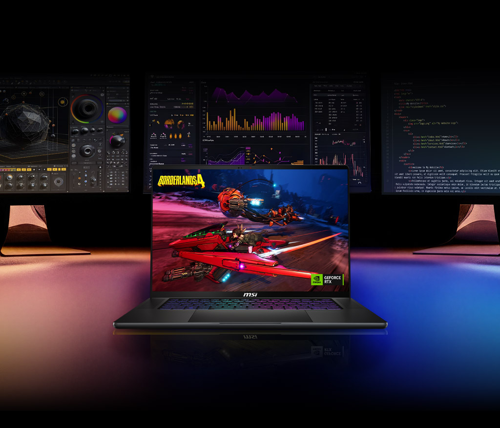 MSI Stealth 16 AI+ B3W gaming with Nvidia GeForce RTX50