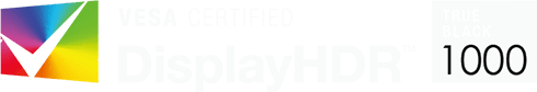 VESA Certified DisplayHDR True Black 1000