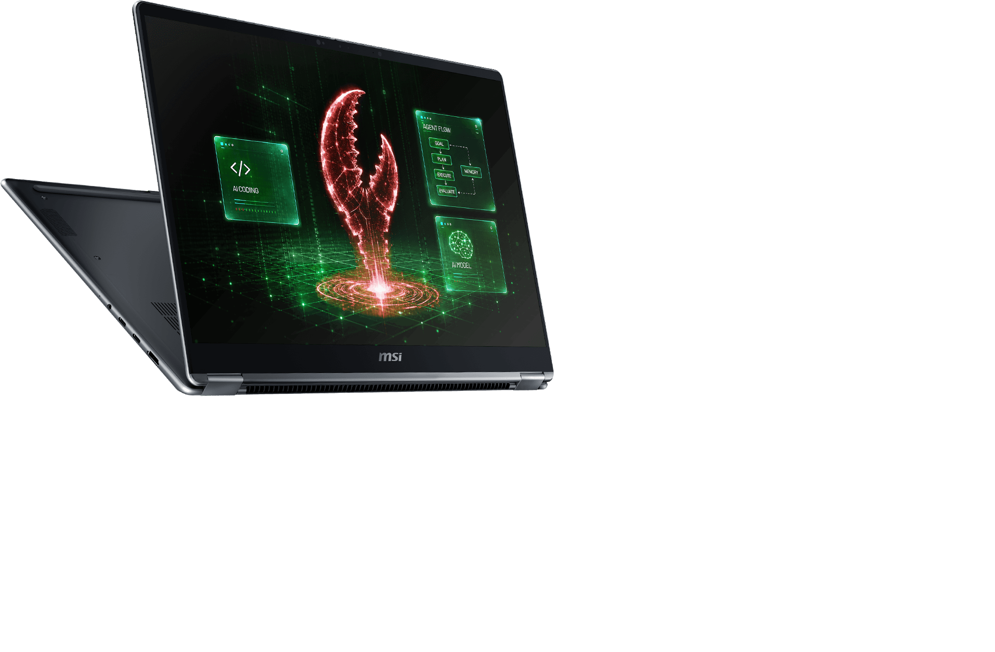 MSI Prestige N16 Flip AI+ convertible laptop with Nvida RTX Spark