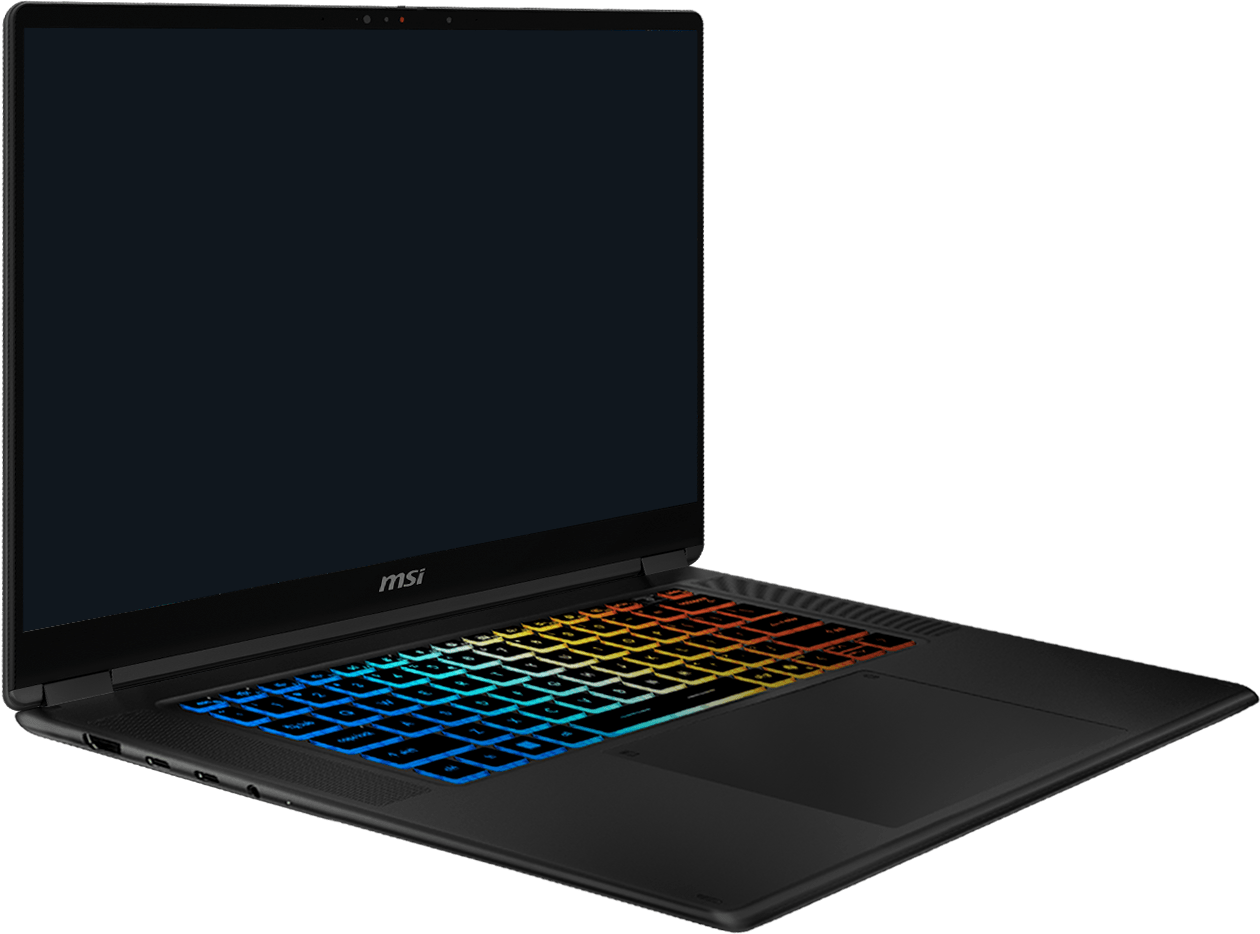 MSI Prestige N16 Flip AI+ with AI Engine on screen