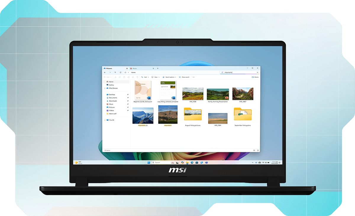 Copilot+ PC improved Windows search