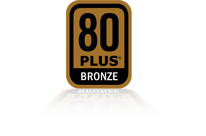 80 PLUS BRONZE CERTIFIED